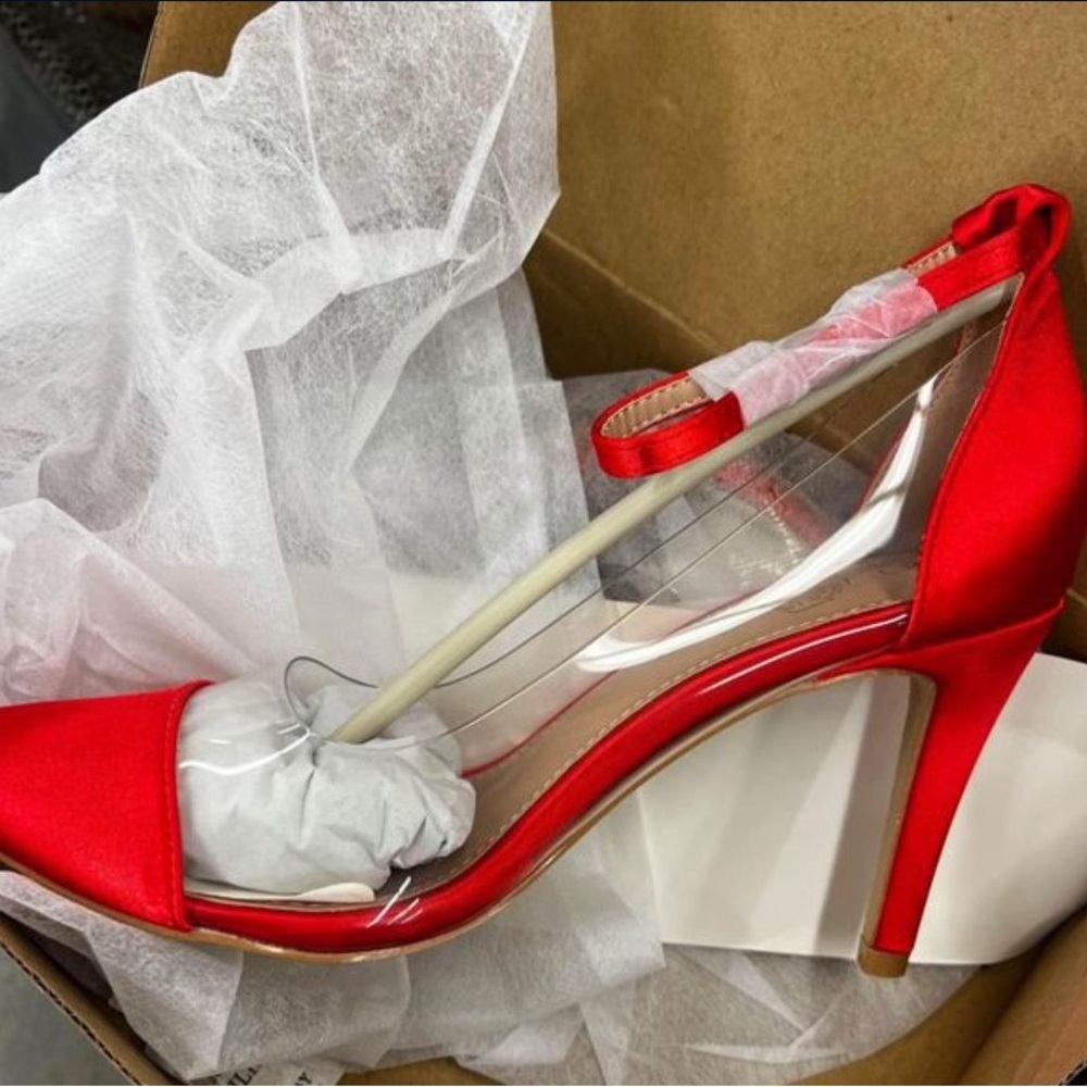 Elegant Red Women's Heels